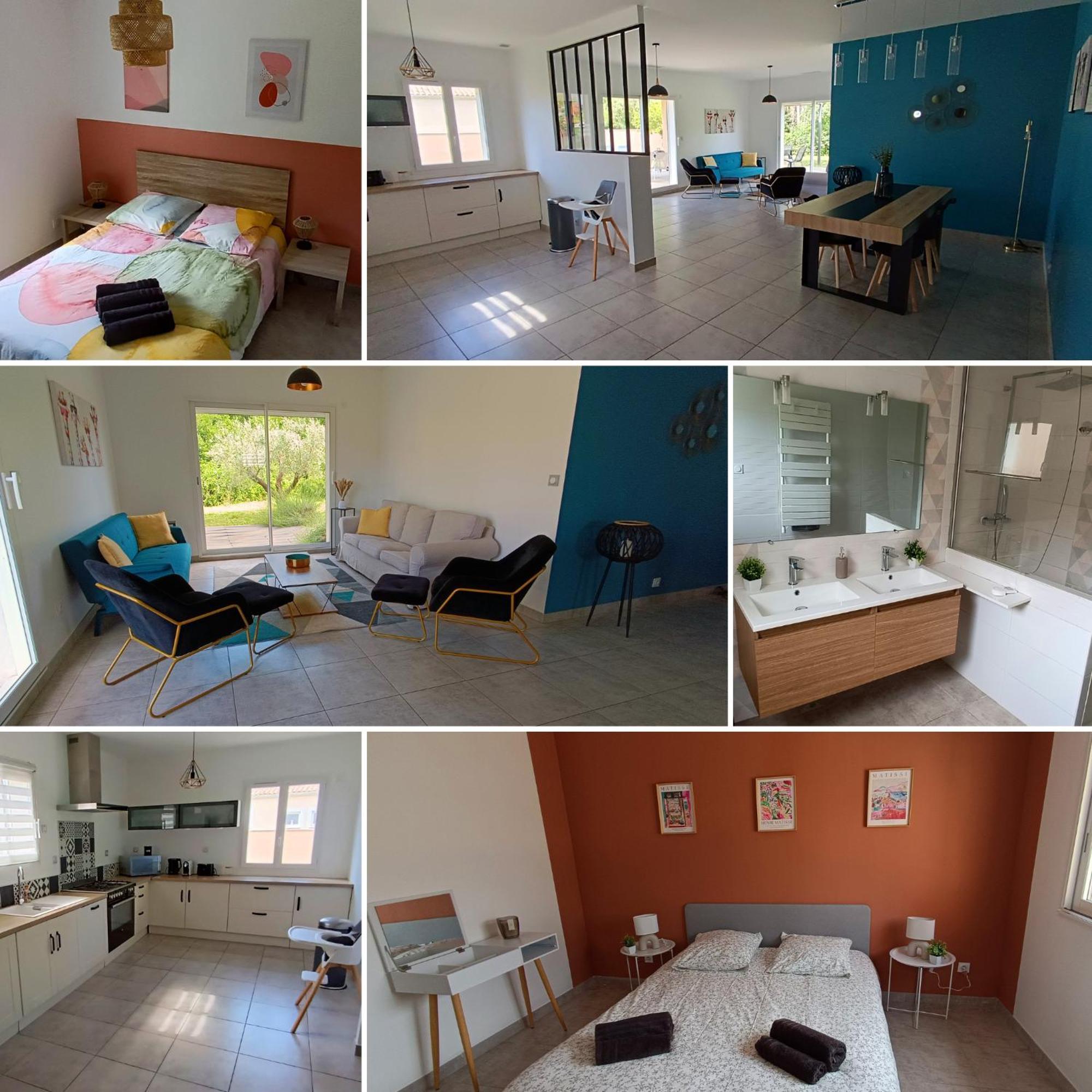 La Villa Lyne - Villa Moderne 4 Chambres 8 Personnes Clim Lèzan Dış mekan fotoğraf